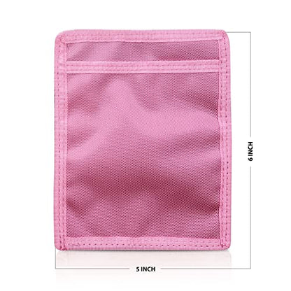 ASA TECHMED Nurse Pocket Organizer, Nylon 5 Pocket Nurse Scrub Organizer, 6 Inch x 5 inch, Pink - color: Pink