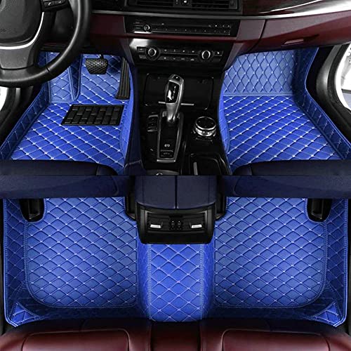 Custom Waterproof Leather Car Floor Mats Fit for Most Car SUV Truck & Sportscar All Weather Protection Vehicles (Blue) - color: Blue