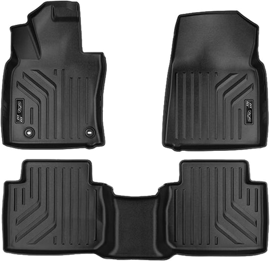 Premium MAXPRO Floor Mats for Toyota Camry 2018-2023 FWD 1st & 2nd Row Complete Set Car Floor Mat All Weather Waterproof TPE Floor Liners Car Floor Mats Automotive Floor Mats Toyota Camry Accessories - size: 2018-2023 Toyota Camry (FWD) Set 1st & 2nd Row