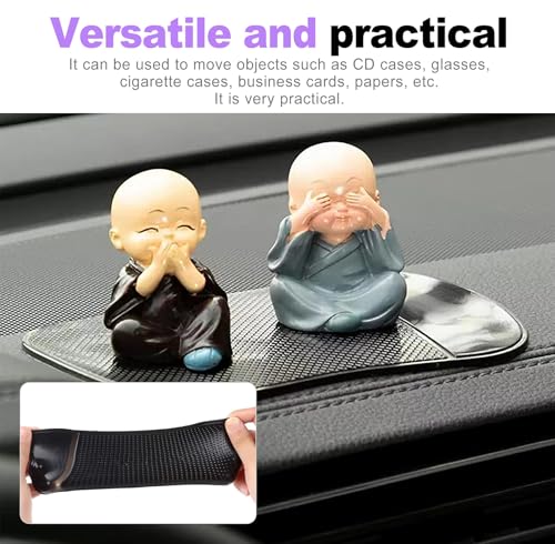 5PCS Non-Slip Gel Dashboard Sticky Pads Car - Multi-Function Mat Anti-Slip Pad Grip Mount, Washable Reusable Dash Pad