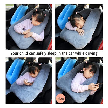 FHSGGP Travel Pillow Car Pillow Kid Car Sleeping The Sleeping Aid for Adults and Kids on Road Trips Kids Travel Pillow Emerald Green - color: A-emerald Green