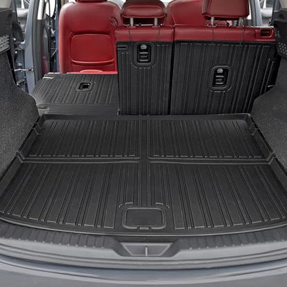 Cargo Mat for Mazda CX-5 2017-2025 Accessories, Full Coverage All Weather Trunk Cargo Liner with Backrest Protectors & Storage Mats