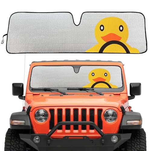 Windshield Sun Shade for Jeep Wrangler TJ JK JL & Gladiator JT 2/4 Door,Duck Sun Shade,Sunshade Windshield for Jeep Wrangler