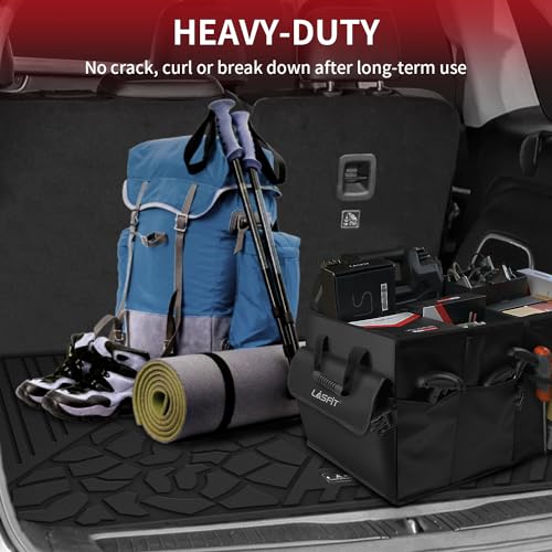 LASFIT Trunk Mat for Jeep Grand Cherokee WL 2022-2025 2026 5-Seat (Include 4xe, NOT for L) All Weather TPE Custom Fit Cargo Mat Trunk Liner Cargo Liner, Black - style: Grand Cherokee 5-Seat 2022-2026 Cargo Mat