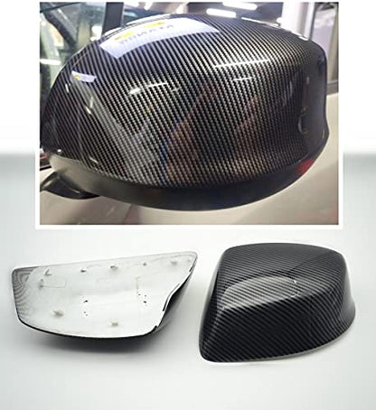 for Hon-da Civic 2012-2013 Carbon Fiber Side Mirror Cover Caps - Direct Replacement Style