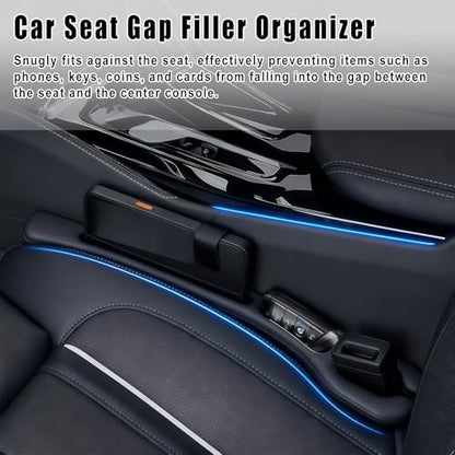 Car Seat Gap Filler Organizer 2 PCS Black Universal Seat Gap Plug Blocker Anti-Drop Console Catcher Phone Keys Storage for Car Truck SUV Auto Accessories Style3 - size: Style 3