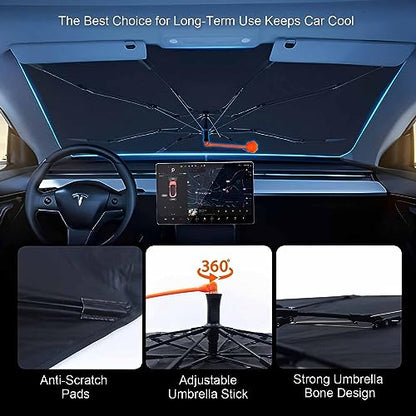 Custom Face Car Windshield Sun Shade Customized Foldable Front Window Sunshade UV Rays Protector Shield Vehicle Cover for Car Sedans SUV Trucks 57" X 30" - color: Custom Face