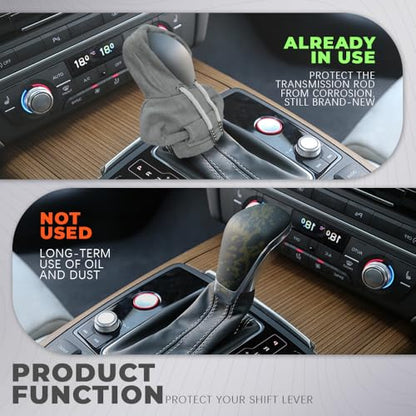 Gear Shift Hoodie, Gear Shift Cover, Fashionable Hoodie Automotive Gear Shift Knob Protector, Car Accessories Mini Sweater Gear Shift Knob Cover for Car Gear Shift Levers (Gray) - color: Gray