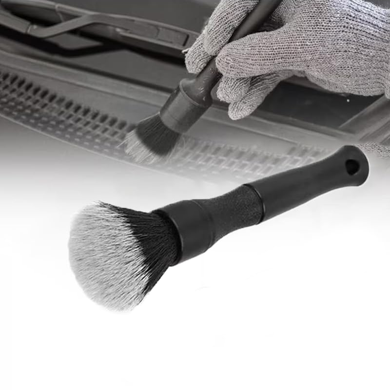 Car Interior Detailing Brush, Ultra-Soft Car Detailing Dusting Brush,Car Interior Cleaning Tool,Auto Detail Brushs Car Dash Duster Brushs for Exterior, Interior Panels, Emblems, Badges, Gauge Cluster