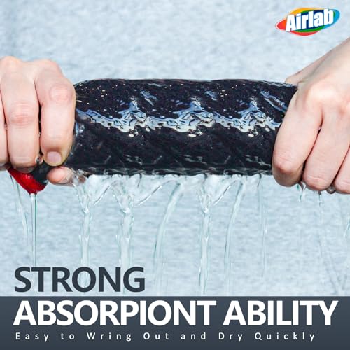 Airlab Microfiber Cleaning Cloth Waffle Weave Dust Rags for Household Kitchen Towel Absorbent Quick Drying Cleaning Rags Streak Free Lint Free, 6 Pack,12 x 12 Inches, Grey - color: Grey, Pack of 6