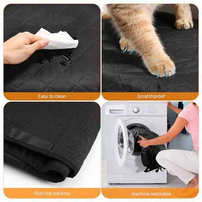 Dog Car Seat Cover for Back Seat Compatible with Dodge RAM 1500 2500 4 Door Quad Cab Crew Cab Mega Cab 2000-2025 2026 Accessories, Non-Slip Pet Bench Backseat Covers for Large Pickup Trucks