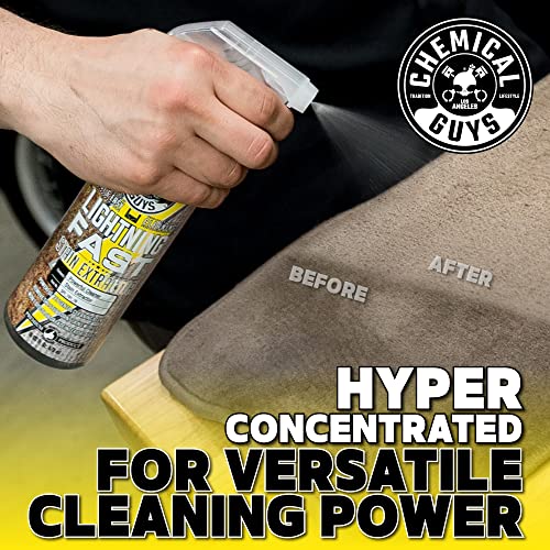 Chemical Guys SPI_191_1603 Lightning Fast Carpet and Upholstery Stain Extractor, (Fabric, Upholstery, & Carpet), Safe for Cars, Home, Office, Furniture & More, 16 fl oz - size: 16 Fl Oz (Pack of 3)