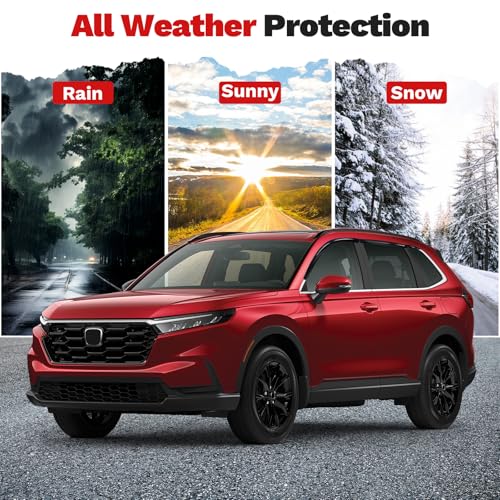 Canvcle Window Visors Rain Guards for 2019-2025 Toyota RAV4 Accessories, Outside-Mount Tape-On Side Window Wind Deflectors Vent Visors Shades Rainproof 6PCS - size: Toyota RAV4 2019-2025