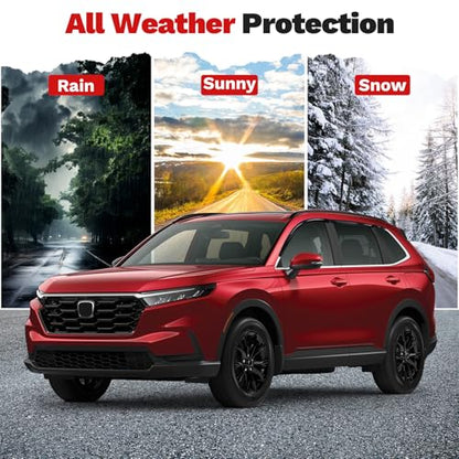 Canvcle Window Visors Rain Guards for 2019-2025 Toyota RAV4 Accessories, Outside-Mount Tape-On Side Window Wind Deflectors Vent Visors Shades Rainproof 6PCS - size: Toyota RAV4 2019-2025