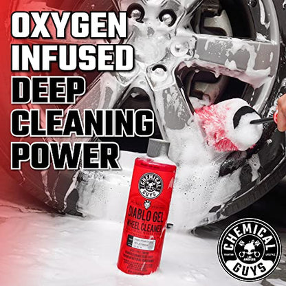 Chemical Guys CLD_997 Diablo Gel Oxygen Infused Foam Wheel and Rim Cleaner, Concentrated (Safe on All Wheel & Rim Finishes), for Cars, Trucks, SUVs, Motorcycles, RVs & More 128 fl oz (1 Gallon) - style: Diablo Gel 128 oz
