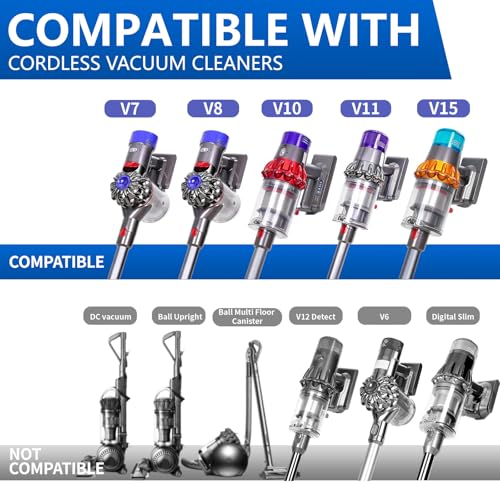 Vacuum Attachment Kit Compatible with Dyson V7 V8 V10 V11 V15 Vacuum Cleaner，Dryer Vent Hose Flexible Extension Hose Mattress Tool Stiff Brush Soft Bristle Crevice Tool Attachment for Home Cleaning - color: Home Cleaning Kit with Dryer Vent Hose