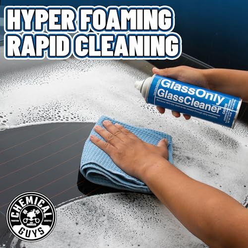 Chemical Guys CLDSPRAY100 Foaming Glass Cleaner (Works on Glass, Windows, Mirrors, Navigation Screens & More; Car, Truck, SUV and Home Use), Ammonia Free & Safe on Tinted Windows, 19 fl oz