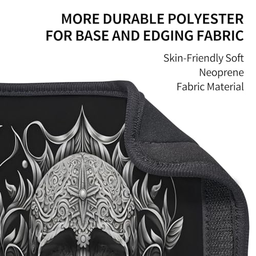 Gothic Black Skull 2 PCS Car Seat Belt Pad Cover for Adults, Suitable for Car Seat Belt Backpack Shoulder Bag - color: Gothic Black Skull 2