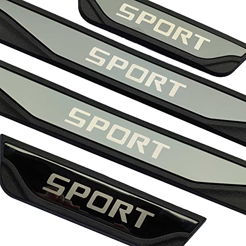 Auto Door Sill Cover Interior Accessories, for Honda Civic 2022 Stainless Steel with Plastic Protector, Kick Panels Scuff Guard Plate