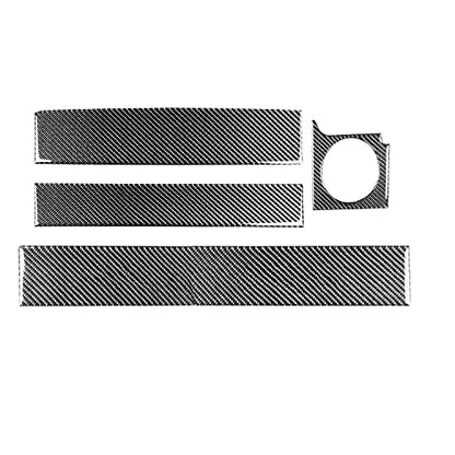 Co-Pilot Instrument Panel Cover Trim Interior Stickers Compatible with Ford Mustang GT Shelby 2005 2006 2007 2008 2009 Carbon Fiber Accessories Decals 4PCS - color: Co-pilot Meter Kit-black
