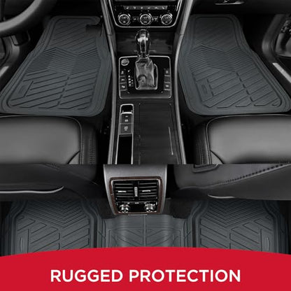 Rubbermaid Car Mats Full Set – All Weather Car Floor Mats Universal Trim-to-Fits Design,Heavy Duty Car Mats for Cars, SUVs, Trucks,and Vans - Beige - color: Gray