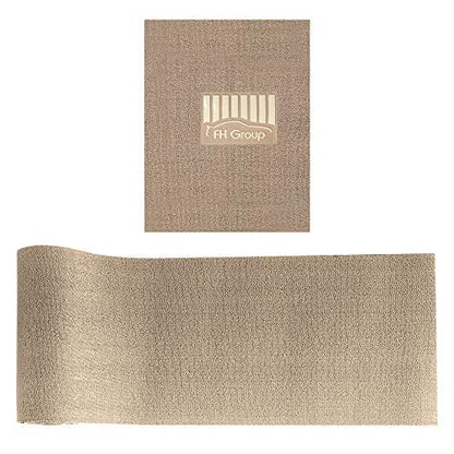 FH Group Car Floor Mats - DIY Ultra Waterproof Trimmable Non-Slip Vinyl Floor Mats, Solid Beige - color: SOLID BEIGE