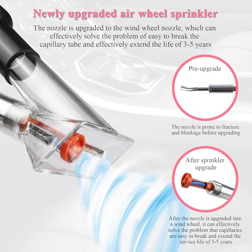 3IN1 Car Cleaning Kit, High Pressure Foam Cleaning Gun, Extractor Vacuum Set, Multi-Purpose Cleaning Gun Detachable Sprinkler Head for Automotive Detailing, Carpet, Upholstery, Surface Cleaning - color: blue