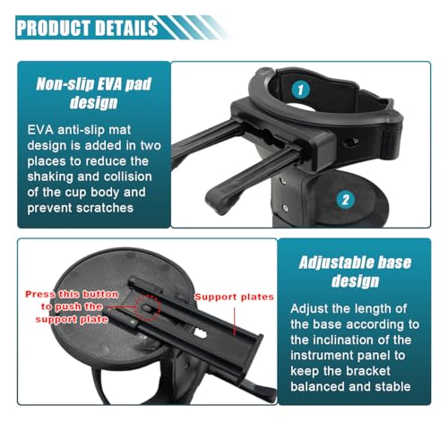 KITUREK Cup Holder for Car, Multi-Function Car Cup Holder Organizer, Car Trash Can, Hanging Cup Holder Expander for Car Air Vents, Vehicle Beverage Organizer Suitable for Cars Trucks (2 PCS)