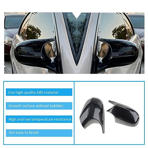 Side Mirror Cover Caps Compatible with BMW E90 E91 2008-2011, E92 E93 E81 E82 E87 E88 LCI Door Rear View Mirror Cap Replacement for 328i 335i Carbon Fiber Look - size: Carbon Fiber Look, style: 08-11 E90