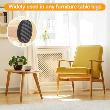 CHUNZEXI Non Slip Rubber Furniture Pads & Grippers, Self Adhesive Round Floor Protectors for Chair & Table Legs and Feet, 1.5 Inch, 32 Pack, Round - size: 1.5 Inch 32 Round