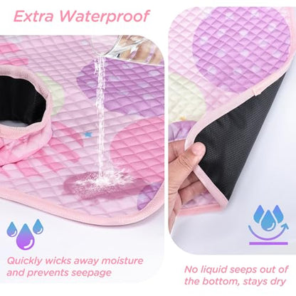 Car Seat Potty Training Protector, Waterproof Car Seat Liner with Anti-Slip Backing, Machine Washable Car Seat Cover for Baby Toddler Carseat, Stroller (Pink, 2PC) - color: Pink