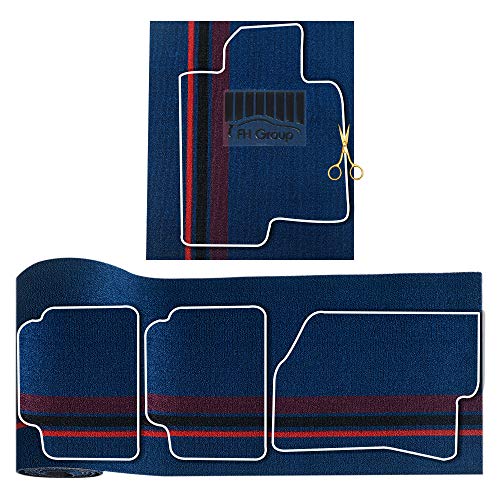 FH Group Car Floor Mats - DIY Ultra Waterproof Trimmable Non-Slip Vinyl Floor Mats, Blue - color: BLUE