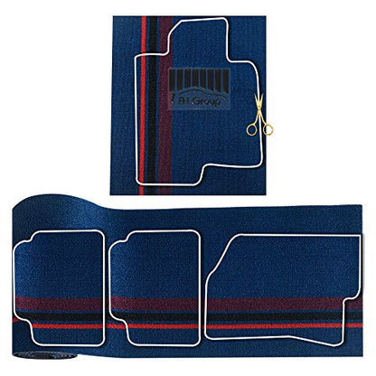 FH Group Car Floor Mats - DIY Ultra Waterproof Trimmable Non-Slip Vinyl Floor Mats, Blue - color: BLUE