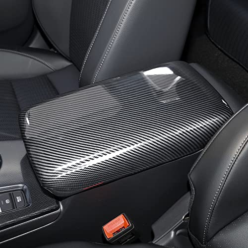 Car Central Armrest Box Cover Decals for 2022 2023 2024 2025 Honda Civic 11th Gen Accessories ABS Carbon Fiber Interior Stickers - color: Armrest Box Cover