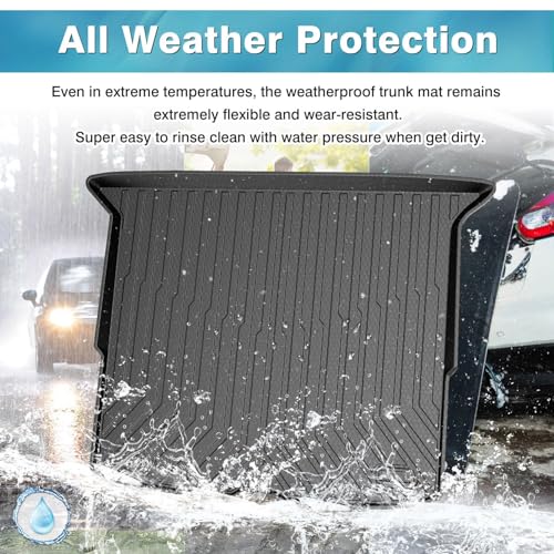 Mixsuper Cargo Liner Custom Fit for 2019-2025 Honda Passport All Weather Trunk Liner Anti-Slip Rear Cargo Mat Black - size: Fit for Honda Passport | 2019-2025