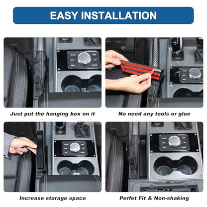 Center Console Handbrake Right Storage Organizer Box Compatible with INEOS Grenadier 2020-2024 2025+, Center Console Organizer ABS Material Insert Tray Accessories