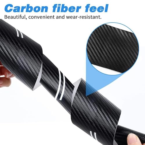 Car Door Sill Protector for Lincoln Nautilus 2024 2025,Waterproof Scratch Carbon Fiber Practical Reducing Scuff Lightweight Non-Slip Kick Plate Protector