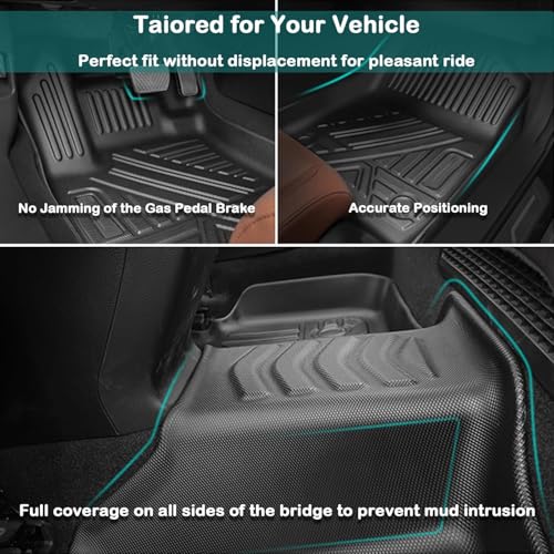 All Weather Floor Mats Compatible with 2015-2019 Hyundai Sonata, 3D TPE Rubber Full Cover Protection Car Mats Full Set Liners Black (2015-2019 Sonata) - color: 2015-2019 Sonata