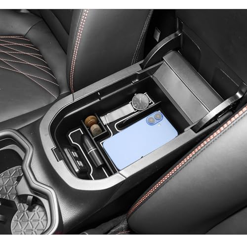 LUWU 2025 RAV 4 Center Console Organizer Compatible with 2019 2020 2021 2022 2023 2024 2025 Toyota RAV 4 Accessories Armrest Console Secondary Storage Box Insert Tray ABS Material White - color: 2019-2025 RAV 4 Armrest Organizer White