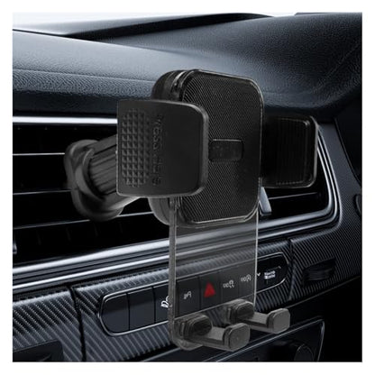 YoRise Car Vent Phone Mount, 360° Rotation Car Phone Holder with Metal Hook Clip, Smartphone Automotive Mount, Vehicle Air Vent Smartphoe Holder (Gray) - color: Gray