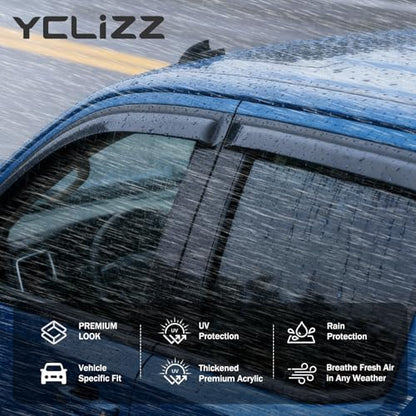 Window Visors Rain Guards Compatible with Honda Odyssey 2018-2026, Out-Channel Side Window Wind Deflectors Vent Shades Accessories, Dark Smoke 4 Pcs, 2019 2020 2021 2022 2023 2024 2025 - size: 2018-2026 Honda Odyssey