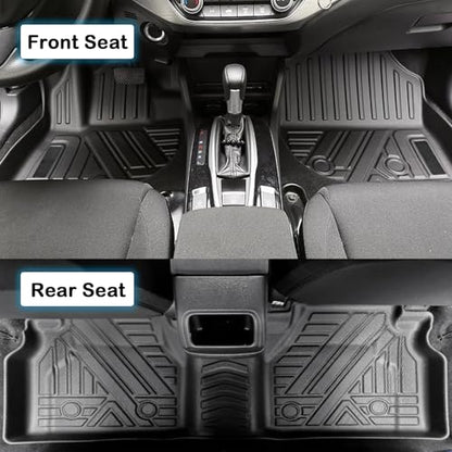 All Weather Floor Mats for 2011-2023 Chrysler 300-RWD & 2011-2022 Dodge Charger, Rubber Heavy Duty Non Slip Floor Liners, Car Mats Full Set 1st & 2nd Rows Maximum Coverage - color: 2011-2023 Chrysler 300-RWD/Dodge Charger
