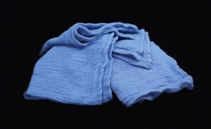 White & Red Shop Towels – Reusable Cotton Rags, Lint-Free & Heavy – Duty Cleaning Towels for Garage, Auto & Industrial Use (100, Blue) - color: Blue