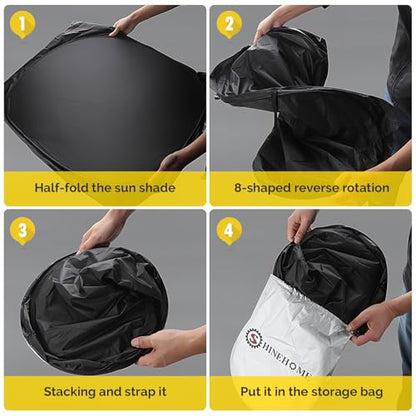 Car Windshield Sun Shade Compatible with 2018 2019 2020 2021 2022 2023 2024 2025 2026 Chevy Equinox Accessories Windshield Cover Foldable Front Window Sunshade Custom Sun Visor Blocks UV Rays - size: For 2018-2026 Chevy Equinox