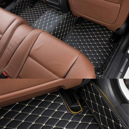 Customize Personalized Floor Mats for Cars, Full Coverage Luxury Mats, Anti-Slip Mats Set, Custom Floor Mat Suitable 99% of Sedan, Trucks, SUV auto (Beige) - color: Beige