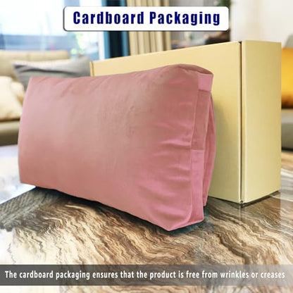 Velvet Recliner Head Pillow with Non-Slip Base - Adjustable Neck Support for Pain Relief in Home, Office and Travel (Pink) - color: Pink