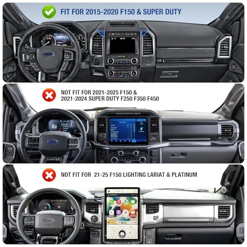 Surfcabin CNC Vent Phone Holder, Magnetic Air Vent Phone Holder Cradles Mount Compatible with F150 2015-2020 & Super Duty F250 F350 F450 2017-2021, Full Metal Bracket for Most CellPhones - style: Compatible with F150 2015-2020 with Metal Arm