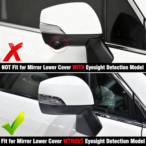 1PC Compatible with Subaru Mirror Bottom Cover Forester 2014-2018/Crosstrek Legacy Outback 2013-2014/Impreza 2012-2014, Clip-on 91054AJ220 Passenger Side Subaru Mirror Lower Cover-Right - style: Right Passenger Side
