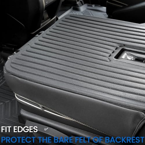 2nd Row Bucket Seats Kick Mats for 2021-2026 Chevrolet Chevy Tahoe&Suburban, for GMC Yukon&Yukon XL, All Weather TPE SeatBack Protector 7 Seats Captain Chair Accessories(2nd Row Kick Mats) - style: 2nd Row Kick Mats