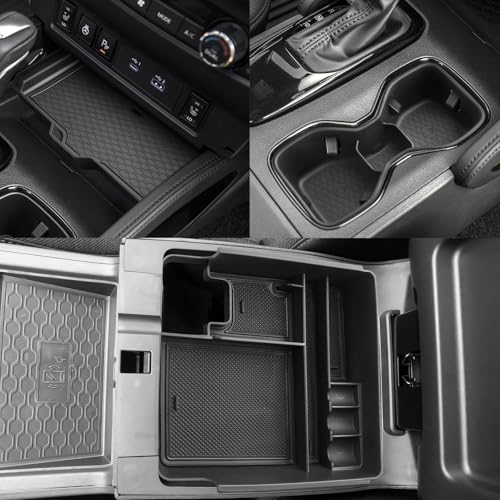 CDEFG 3Pcs for 2025 2026 Frontier Center Console Organizer for 2022-2025 2026 Nissan Frontier Accessories Middle Console Tray Armrest Storage Box Cup Holder - color: 3Pcs for Frontier